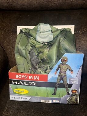 Disguise Master Chief Costume - Green new sz Medium (8)